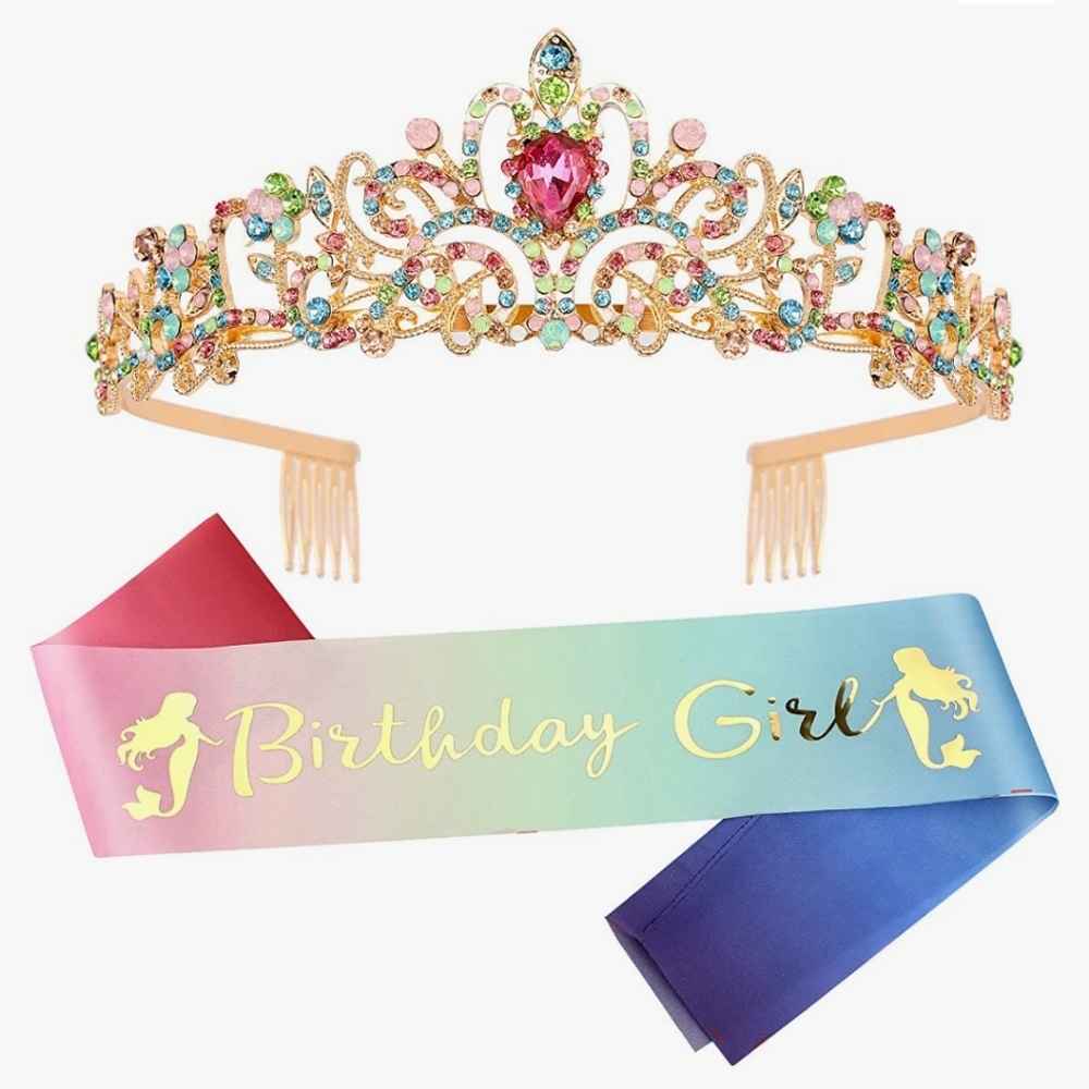 VELSCRUN Birthday Tiaras